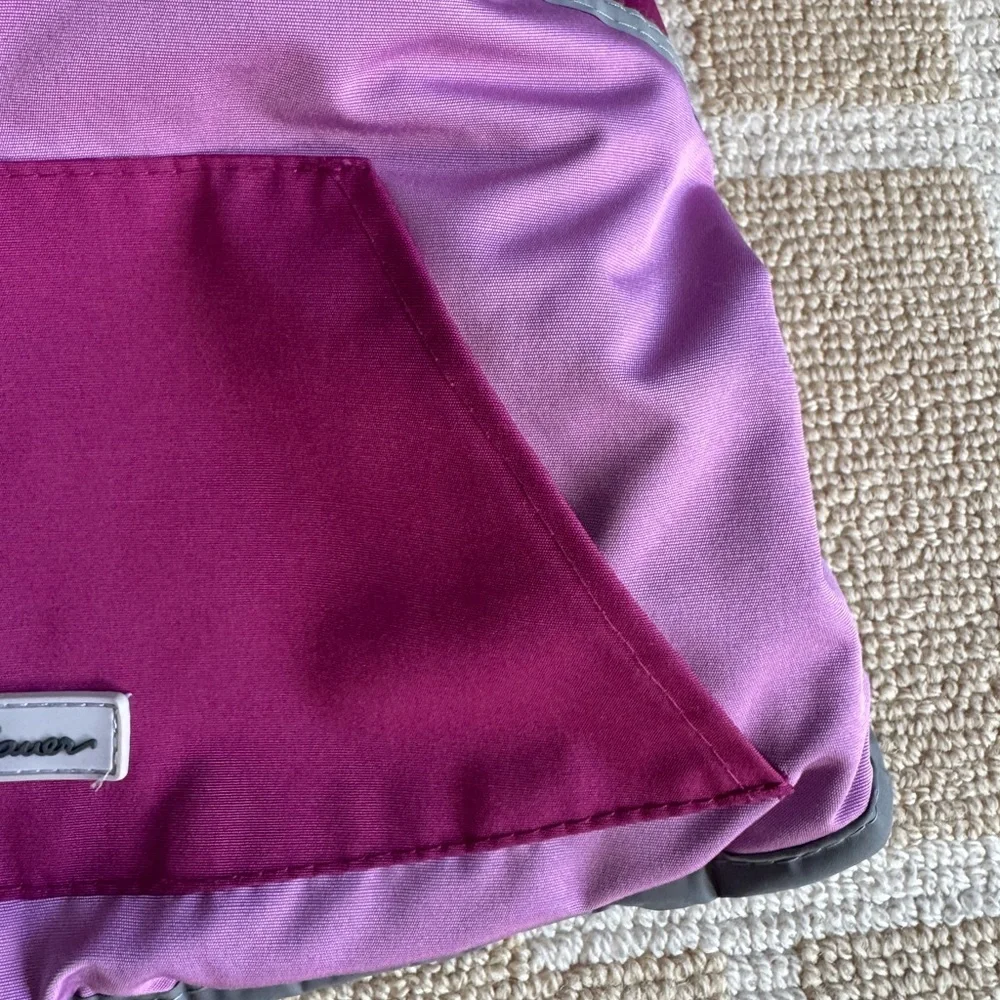 Eddie Bauer Fleece Lined Dog Coat Pink Purple Reflective Medium